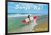 Surfs Up, San Diego, California-null-Framed Art Print