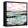 Surfscape III-Karen Fields-Framed Stretched Canvas