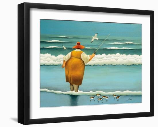 Surfside Fishing-Lowell Herrero-Framed Art Print