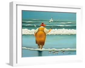 Surfside Fishing-Lowell Herrero-Framed Art Print