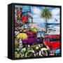 Surfside Motor Court 1-John Roy-Framed Stretched Canvas