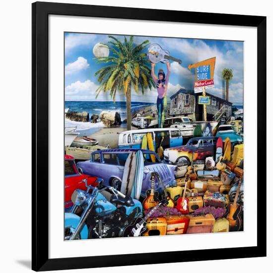 Surfside Motor Court 2-John Roy-Framed Giclee Print