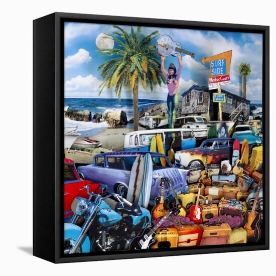 Surfside Motor Court 2-John Roy-Framed Stretched Canvas