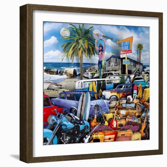 Surfside Motor Court 2-John Roy-Framed Giclee Print