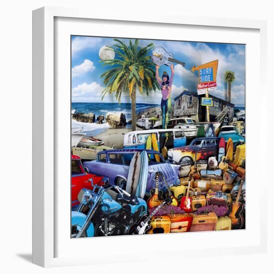 Surfside Motor Court 2-John Roy-Framed Giclee Print