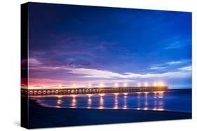 Surfside Pier Sunrise I-Alan Hausenflock-Stretched Canvas
