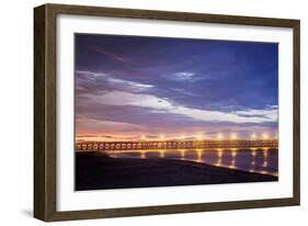 Surfside Pier Sunrise II-Alan Hausenflock-Framed Photographic Print