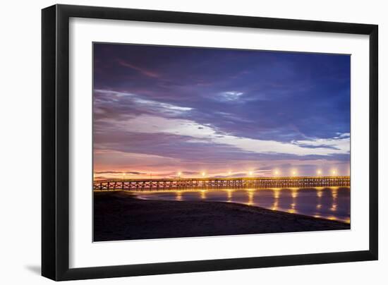 Surfside Pier Sunrise II-Alan Hausenflock-Framed Photographic Print