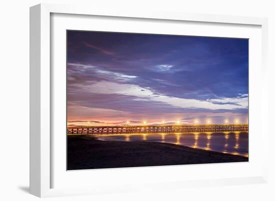 Surfside Pier Sunrise II-Alan Hausenflock-Framed Photographic Print