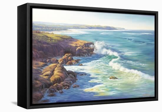 Surge of the Sea-John Bradley-Framed Stretched Canvas