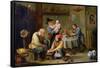Surgeon Tending the Foot of an Old Man-David Teniers the Younger-Framed Stretched Canvas