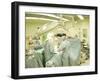 Surgeons Performing Operation-null-Framed Photographic Print