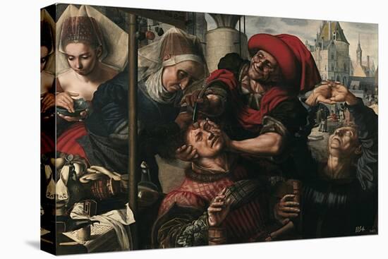Surgery, 1550-1555-Jan Sanders van Hemessen-Stretched Canvas