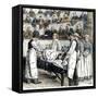 Surgery Performed Before Audience of Medical Students at Bellevue in New York City, 1890s-null-Framed Stretched Canvas