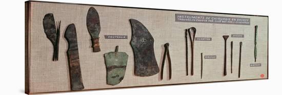 Surgical Instruments, Found in Egypt by Antoine Barthelemy Clot Bey-Roman Period Egyptian-Stretched Canvas