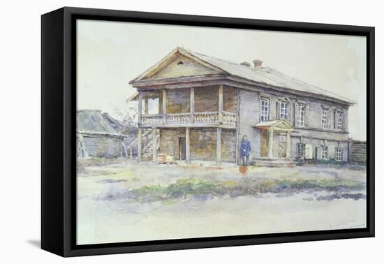 Surikov's House at Krasnoyarsk, 1890-91-Vasilii Ivanovich Surikov-Framed Stretched Canvas