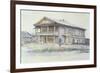 Surikov's House at Krasnoyarsk, 1890-91-Vasilii Ivanovich Surikov-Framed Giclee Print