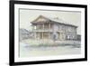 Surikov's House at Krasnoyarsk, 1890-91-Vasilii Ivanovich Surikov-Framed Giclee Print