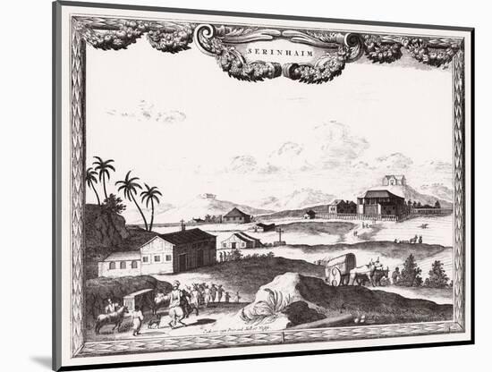 Surinam Scenery C1700-Carel Allard-Mounted Art Print