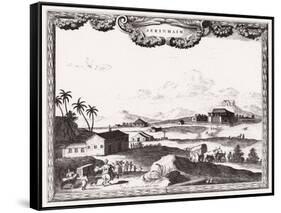 Surinam Scenery C1700-Carel Allard-Framed Stretched Canvas