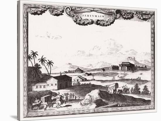 Surinam Scenery C1700-Carel Allard-Stretched Canvas