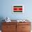 Suriname Flag Design with Wood Patterning - Flags of the World Series-Philippe Hugonnard-Framed Art Print displayed on a wall