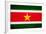 Suriname Flag Design with Wood Patterning - Flags of the World Series-Philippe Hugonnard-Framed Art Print