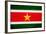 Suriname Flag Design with Wood Patterning - Flags of the World Series-Philippe Hugonnard-Framed Art Print