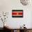 Suriname Flag Design with Wood Patterning - Flags of the World Series-Philippe Hugonnard-Framed Stretched Canvas displayed on a wall