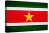 Suriname Flag Design with Wood Patterning - Flags of the World Series-Philippe Hugonnard-Stretched Canvas