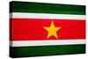 Suriname Flag Design with Wood Patterning - Flags of the World Series-Philippe Hugonnard-Stretched Canvas