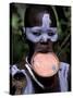 Surma Tribesmen with Lip Plate, Ethiopia-Gavriel Jecan-Stretched Canvas