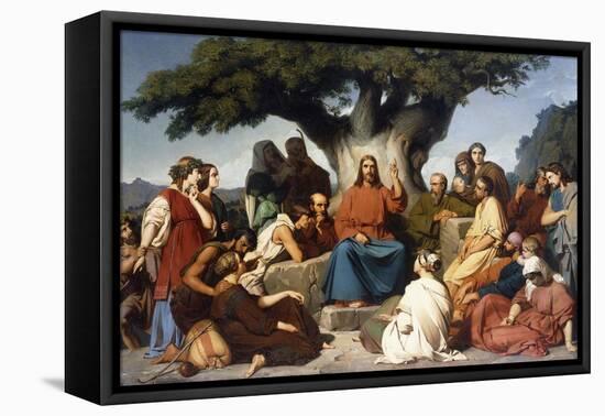 Surmon de Jesus-Christ sur la Montagne' (Matthew, V)-Edouard Dubufe-Framed Stretched Canvas
