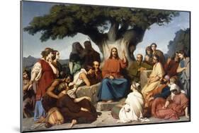 Surmon de Jesus-Christ sur la Montagne' (Matthew, V)-Edouard Dubufe-Mounted Giclee Print