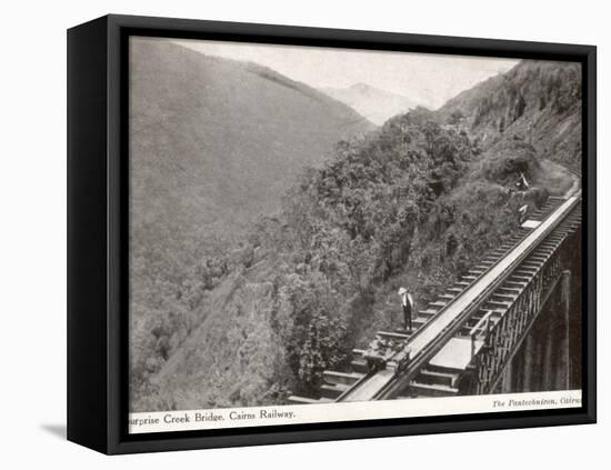 Surprise Creek Bridge on the Cairns Railway, Queensland, Australia, 1930s-null-Framed Stretched Canvas