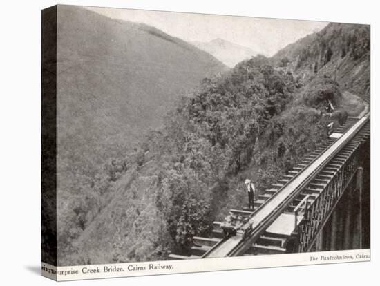 Surprise Creek Bridge on the Cairns Railway, Queensland, Australia, 1930s-null-Stretched Canvas
