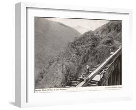 Surprise Creek Bridge on the Cairns Railway, Queensland, Australia, 1930s-null-Framed Photographic Print