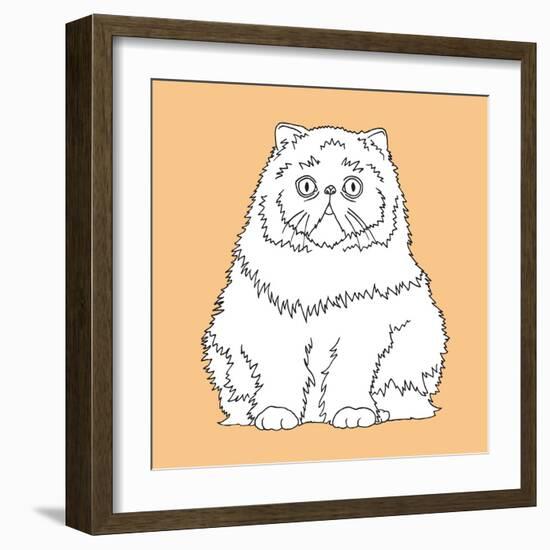 Surprised Cat-Anna Nyberg-Framed Art Print