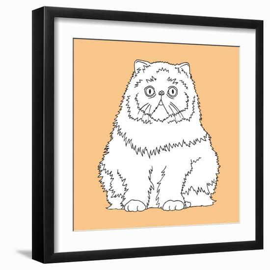 Surprised Cat-Anna Nyberg-Framed Art Print