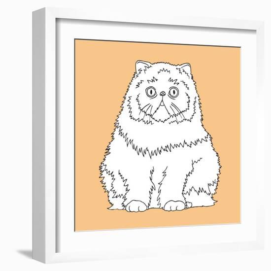 Surprised Cat-Anna Nyberg-Framed Art Print