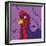 Surprised Chicken-Cindy Wider-Framed Giclee Print