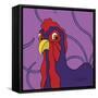 Surprised Chicken-Cindy Wider-Framed Stretched Canvas