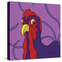 Surprised Chicken-Cindy Wider-Stretched Canvas