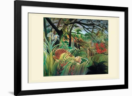 Surprised! Storm in the Forest-Henri Rousseau-Framed Premium Giclee Print