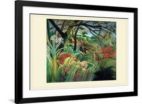 Surprised! Storm in the Forest-Henri Rousseau-Framed Premium Giclee Print