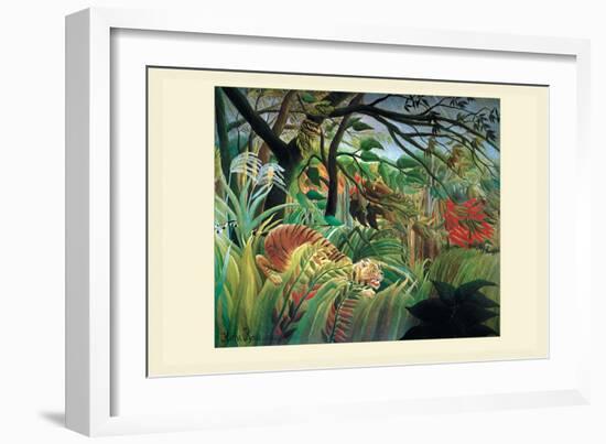 Surprised! Storm in the Forest-Henri Rousseau-Framed Art Print