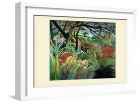 Surprised! Storm in the Forest-Henri Rousseau-Framed Art Print