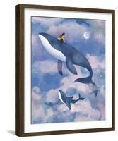 Surreal Adventures - Whale-Clara Wells-Framed Giclee Print