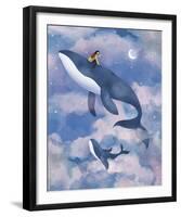 Surreal Adventures - Whale-Clara Wells-Framed Giclee Print