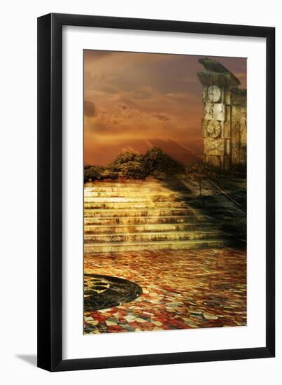 Surreal Architecture-sattva_art-Framed Art Print